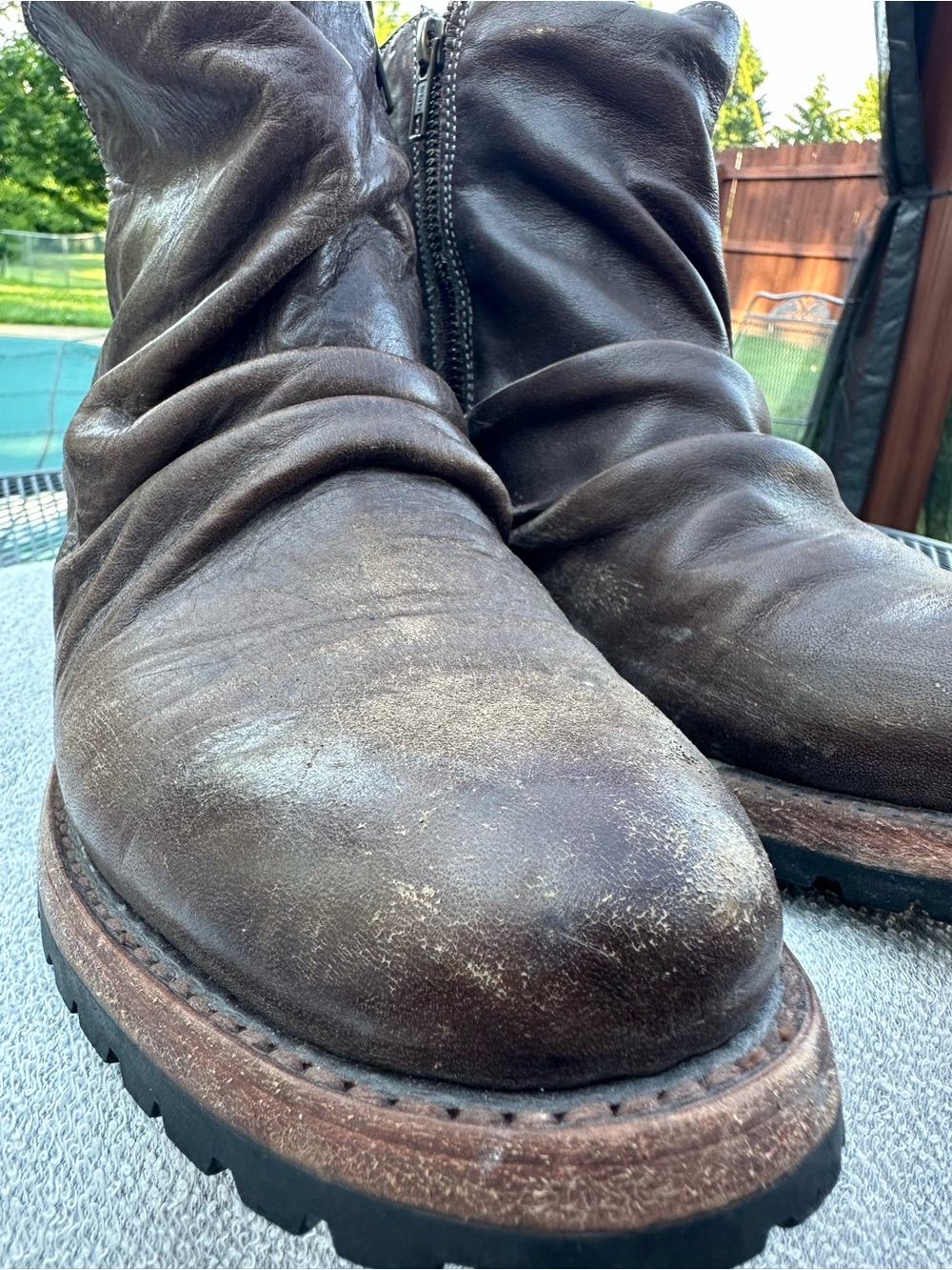 Freebird by Steven FM-Beck Brown Leather Zip Handcrafted Ankle Boots
